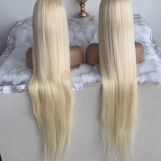 613 Honey Blonde Lace Front Human Hair Wig 28 30 32 Inch Remy Straight Brazilian 613 13x4 13x6 Lace Frontal Wigs with Baby Hair