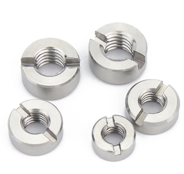 High-Quality 304 Stainless Steel End Face Slot Round Nuts - GB817 Standard with One Groove by China Manufacturer