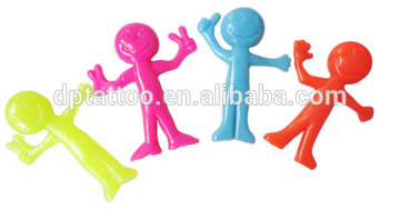 plastic Stretch smile man plastic toy