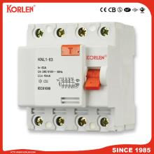 Residual Current Circuit Breaker KNL1-63 63A CE 2P