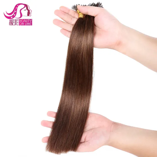 High Grade Thick Bottom Russian Quality Double Drawn 10-26 Inch i-tip hair extension