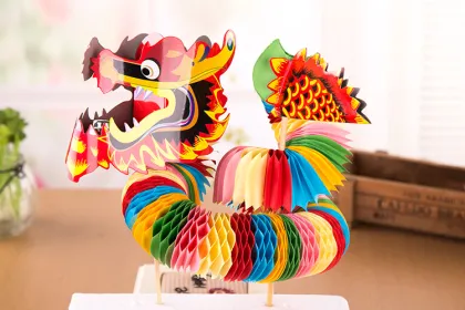 Handcrafted Chinese Dragon Paper Crafts: A Festive Gift and Activity for Kids