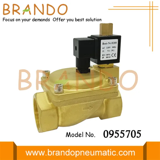 0955705 Normally Open Electric Solenoid Valve 0955 Series 1.5''