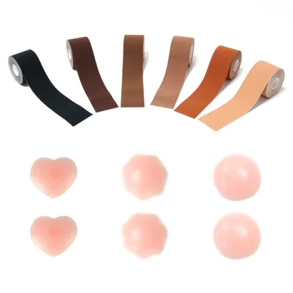 Hot Selling Waterproof Silicone Nipple Covers & Boob Tape for Underwear Use