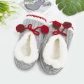 Anti -Slip -Weihnachts -Plüsch -Slipper -Socken mit Griffen