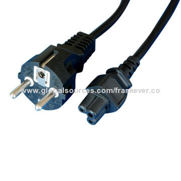 Power Cord, High Euro Type, Available in Various Sizes, VDE-approved