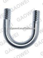 stainless steel single U Bend barb Manifold, Stainless Steel tee, cross, splicer
