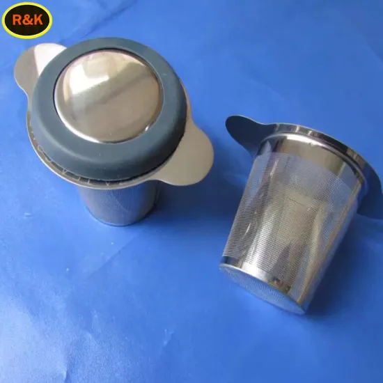 stainless steel tea mug with infuser