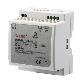 Ultra Slim DIN Rail Power Supply: 60W 24V 2.5A AC-DC Switching Power Supply