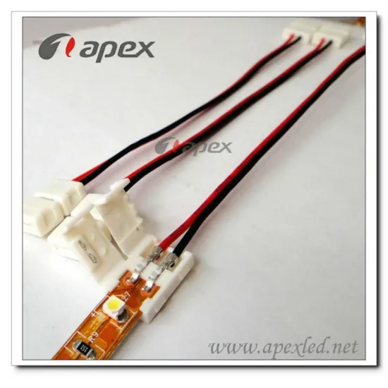 two cable with wire smd3528 strip strip connector