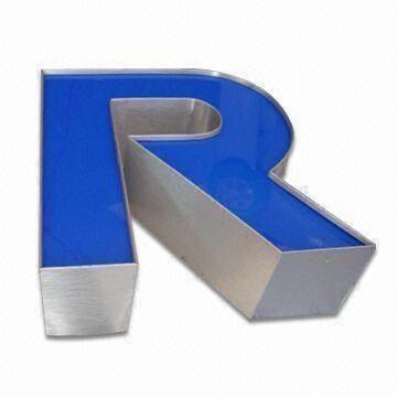 Channel Letter Sign with 110 to 240V Input Voltage, Available in Various Colors