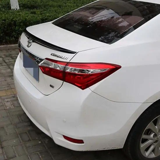 ABS Plastic Tail Trunk Lip Spoiler for Toyota Corolla 2014-2017: Unpainted Primer Decoration