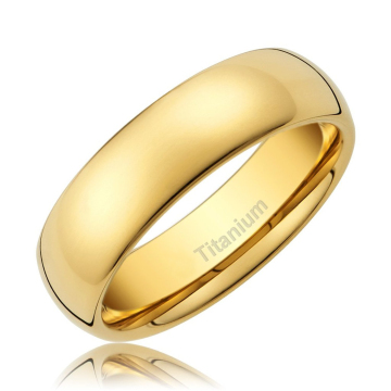 Couples Love Heart Wedding Band Titanium Ring - Infinity Two Tones Custom Jewelry