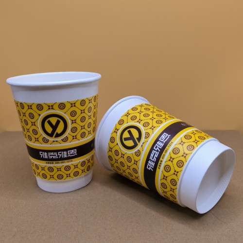 Copos de café térmicos de parede dupla de 12 onças 90 mm