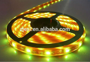 High quality amber flexible DC12V 60pcs/M 3528 waterproof 4W led flexible strip light