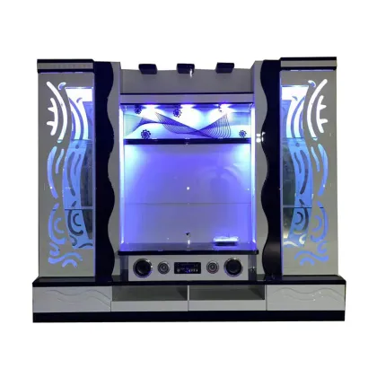 2024 Contemporary Trade Show Marble Floor Set: Table, Cabinet, Wandmeubel, Universal Furniture TV Stand
