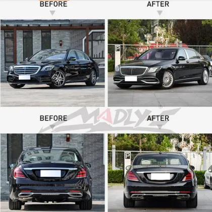 Madly S Class W222 Upgrade To Maybach Body Kits For Mercedes Benz S Class W222 Maybach Body Kits Bumper Headlights Taillights