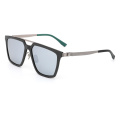 Large Square Frame Carbon Fiber Sunglasses