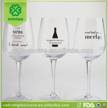 Wholesale long stem wine glass charms gift boxes