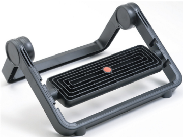 Ergonomic Adjustable Plastic Massage Folding Footrest
