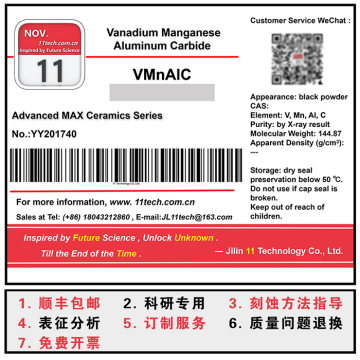 VMnAlC Typical MAX phase layered crystal structure