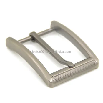 High-Quality 32mm Brush Matte Black Nickel Men's Belt Pin Buckle for Genuine Leather