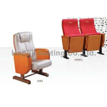 Auditorium Chair Wooden cover hall chair music hall chair