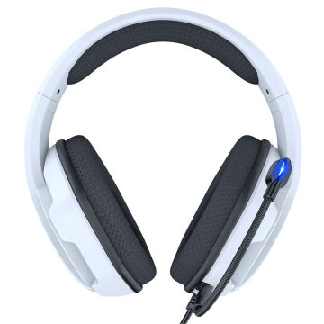Chef de jeu sur-oreau filaire professionnel avec microphone et effets d'éclairage LED antibruit pour PC