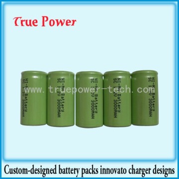 NiMH SC 3000mAh 1.2V Battery