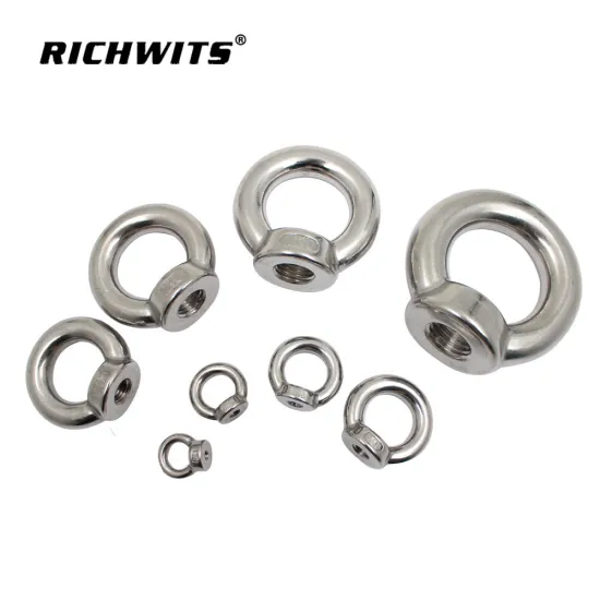 Stainless Steel 304/316 Lifting Eye Nuts DIN582 Steel Forged Ring Nut Anchor Lifting Eye Nuts