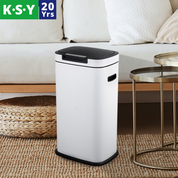Stainless Steel Touch Lid Open Trash Can for Hotel, Home, and Office