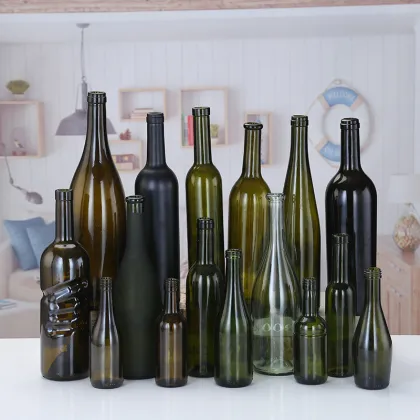 Factory Outlet Wholesale Glass Rose Wine Bottles with Corks