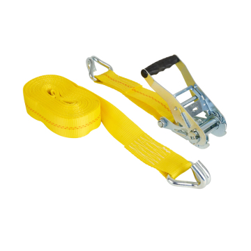 Black 2 Inch 5000kg Ratchet Buckle Cargo Lashing Straps with 50mm Handle