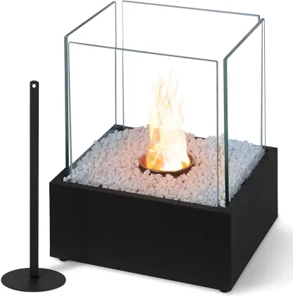 Lareira Mini Chimenea Living Fire Outdoor Tabletop Fireplace Quemadores Bioetanol