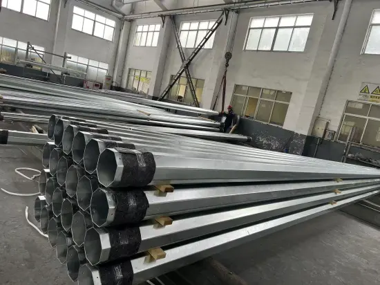 Q235 Q345 Galvanized Round Tappered Lighting Pole