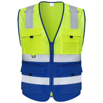 High Visibility Reflective Construction Safety Mesh Vest