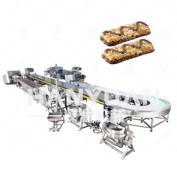 Automatic Cereal Bar Cutting Machine with Chocolate