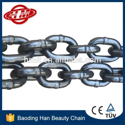 black 6mm hoist load chain g80