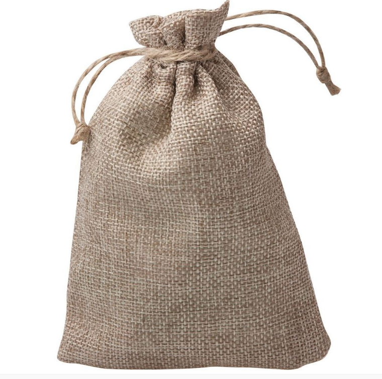 burlap dust bag