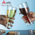 ATO Creative Cocktail Wineglass Tug Double Wall Tasses