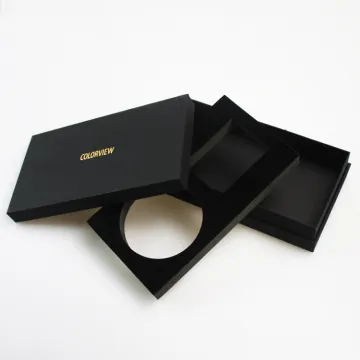 Black Paper Box with EVA Insert for Cosmetics