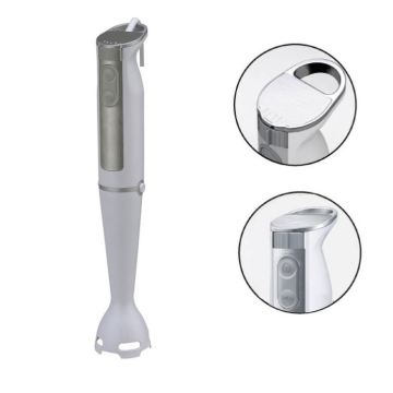 3-in-1 BPA-Free Mini Electric Hand Blender with Stepless Variable Speed: 288412B - 350W to 700W Power Options