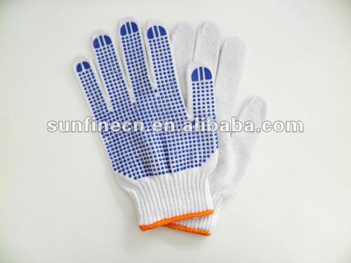 hot sale 10G Pointed bead gloves dotted cotton gloves