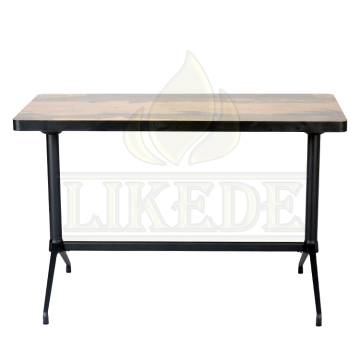 Aluminum Base Rectangle Outdoor Dining Table for Restaurants