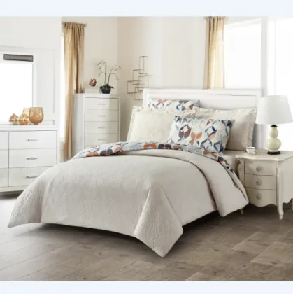 Popular pattern quilted bedspreads set quilted