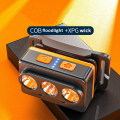 LED COB+XPG -sensorens strålkastare Borttagbart tältcampingljus