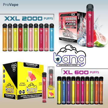 Bang xxl descartável 2000puffs sabores de frutas bom gosto