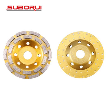125mm 5 Inch Diamond Cup Wheel Grinding Wheel with Irregular Tooth Shape for Concrete Stone Granite - Factory OEM