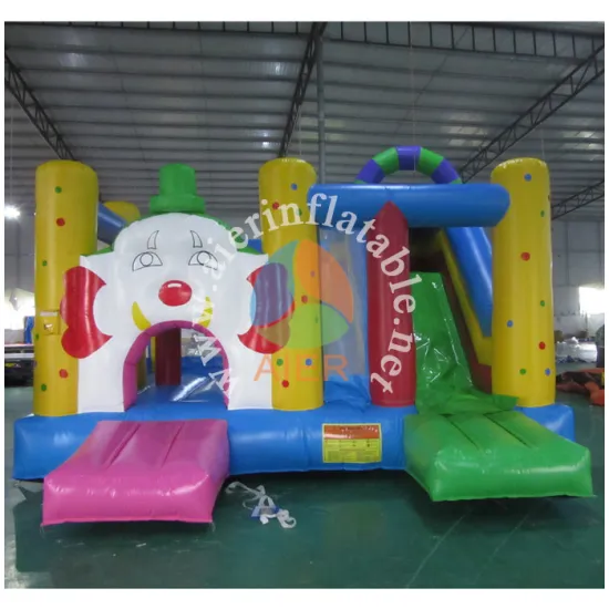 funny clown inflatable jumping bouncer for kids