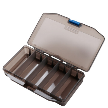 175x110x30mm Hard Plastic Fishing Tackle Box - Lure and Hook Storage Case
